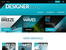 Tablet Screenshot of designersound.com